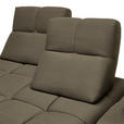 ECKSOFA in Struktur Graubraun  313/233 cm  - Graubraun/Schwarz, Design, Kunststoff/Textil (313/233cm) - Emilio Belluti