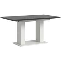 AUSZIEHTISCH Grau rechteckig  ausziehbar  - Weiß/Grau, KONVENTIONELL, Holzwerkstoff (150-190/90/76cm) - MID.YOU