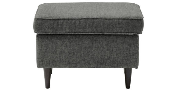 HOCKER Mikrovelours Anthrazit  - Anthrazit/Schwarz, Basics, Holz/Textil (63/43/42cm) - Carryhome