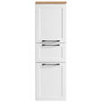 MIDISCHRANK 40/130/35 cm - Eiche Wotan/Schwarz, ROMANTIK / LANDHAUS, Holzwerkstoff/Kunststoff (40/130/35cm) - Xora