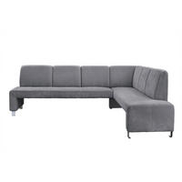 KLUPA KUTNA  antracit  drvo, tekstil, drvni materijal      - srebrne boje/antracit, Moderno, drvni materijal/drvo (263/198cm) - Livetastic