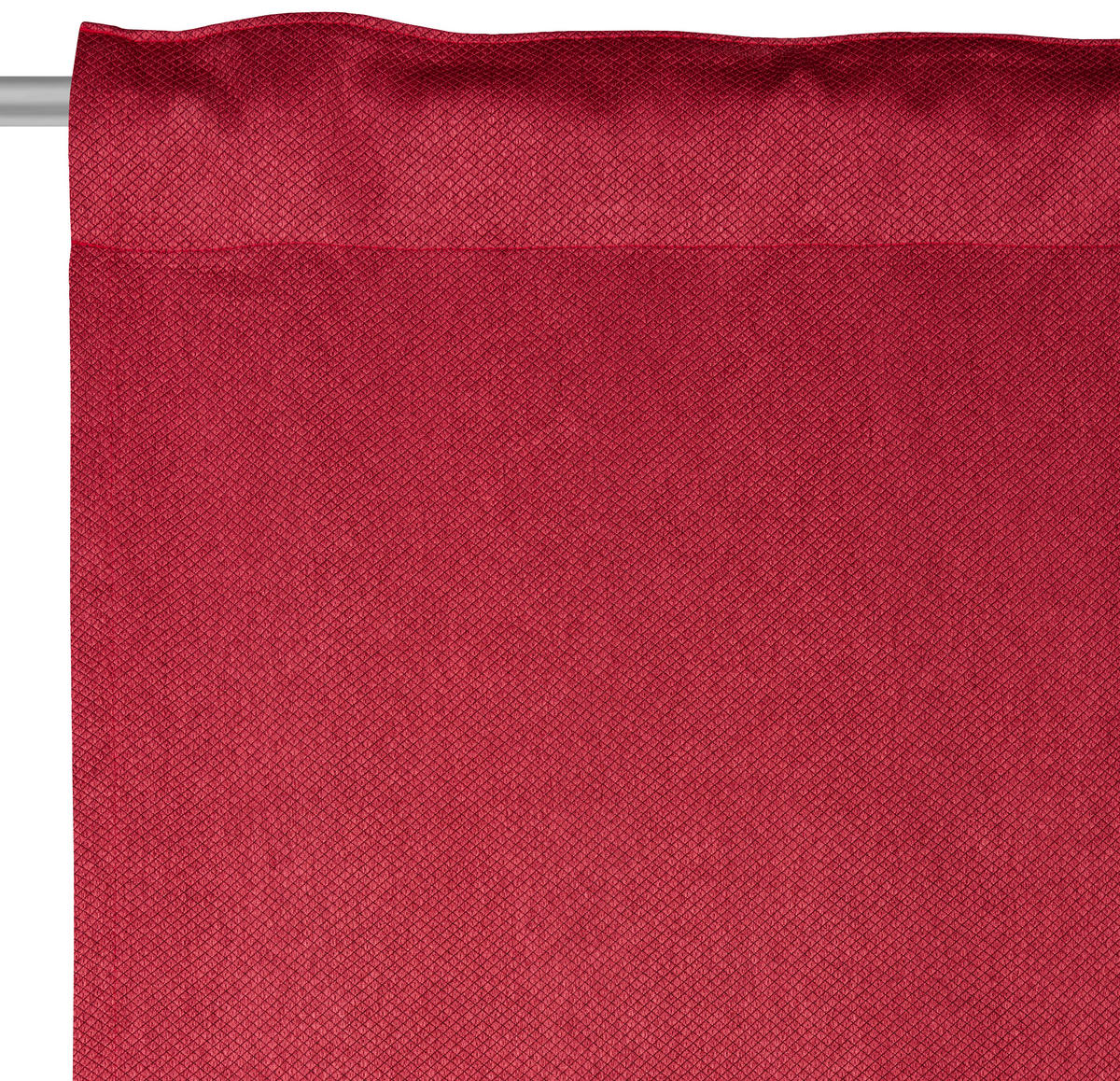 FERTIGVORHANG  blickdicht   135/245 cm  - Rot, Basics, Textil (135/245cm) - Esposa