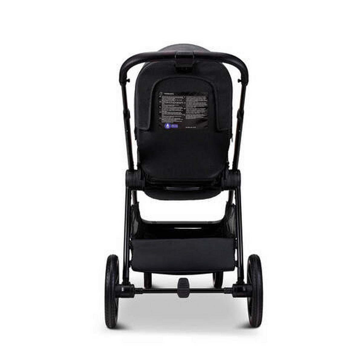 KINDERWAGENSET  Aura Set  Onyx Melange  - Schwarz, Basics (140/61/115cm) - Moon