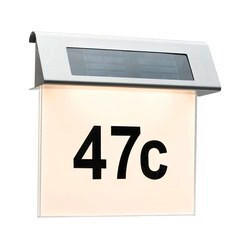 LED-AUßENLEUCHTE   - Edelstahlfarben/Weiß, Basics, Metall (23/22/6cm) - Paulmann