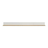 WANDBOARD Holzwerkstoff Weiß, Eichefarben  - Eichefarben/Weiß, Design, Holzwerkstoff (170/15/17cm) - Modante