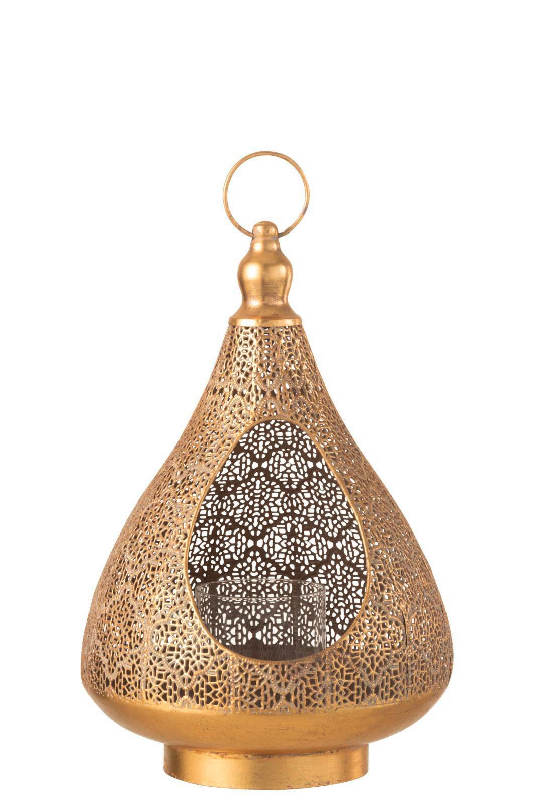 TEELICHTHALTER - Goldfarben, Basics, Metall (25/25/38cm) - Ambia Home