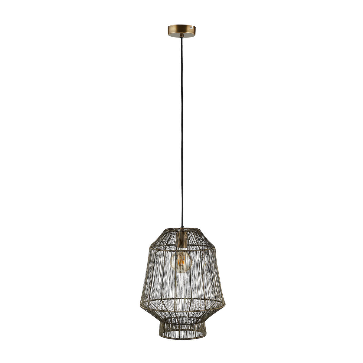 HÄNGELEUCHTE 30/38 cm   - Bronzefarben, Trend, Metall (30/38cm) - Light & Living