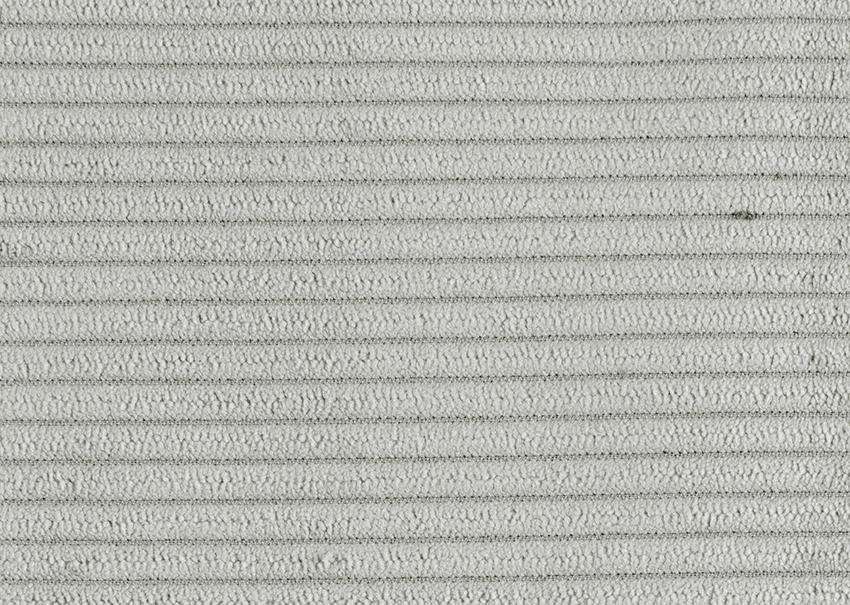 ECKSOFA Silberfarben Cord  - Silberfarben/Schwarz, Design, Textil/Metall (214/261cm) - Beldomo Style