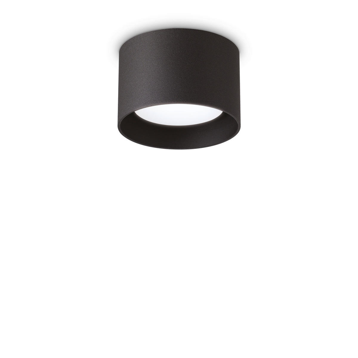DECKENLEUCHTE  10/6,5 cm    - Schwarz, Basics, Metall (10/6,5cm) - Ideal Lux