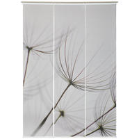 FLÄCHENVORHANG  3 Stück  transparent   60/245 cm  - Weiß/Grau, Natur, Textil (60/245cm) - Novel