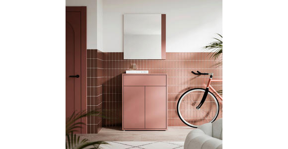 GARDEROBE  in 74,5/200/34,9 cm  - Terracotta, MODERN, Holzwerkstoff (74,5/200/34,9cm) - Carryhome