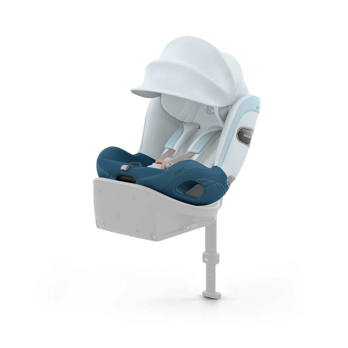 REBOARDER-KINDERSITZ Sirona S Style Opal Blue  - Blau, Basics, Kunststoff/Textil (53/45,5/49,5cm) - cybex PLATINUM