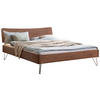 BETT 160/200 cm  in Anthrazit, Nussbaumfarben  - Anthrazit/Nussbaumfarben, MODERN, Holz/Metall (160/200cm) - Hasena