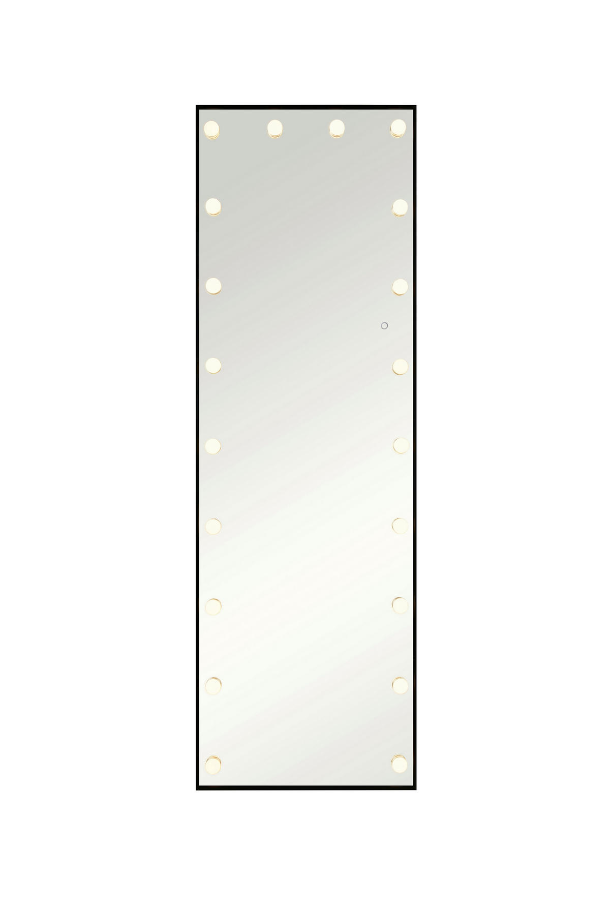 STOJACÍ ZRCADLO, 50/155/4,5 cm  - černá, Moderní, kov/sklo (50/155/4,5cm)