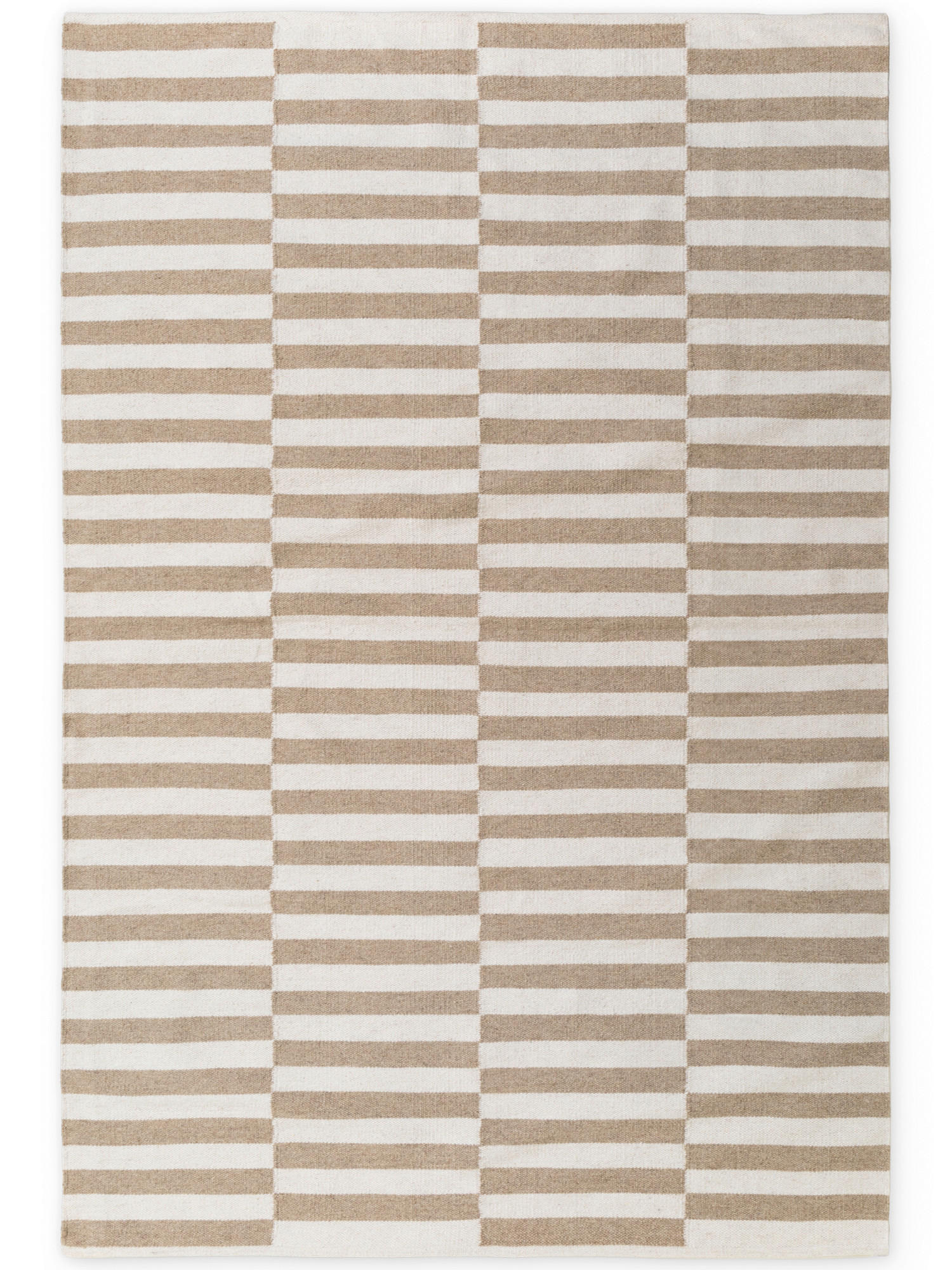 HANDWEBTEPPICH 200/300 cm Vika Weiß, Beige  - Beige/Weiß, Basics, Textil (200/300cm) - Hanse Home