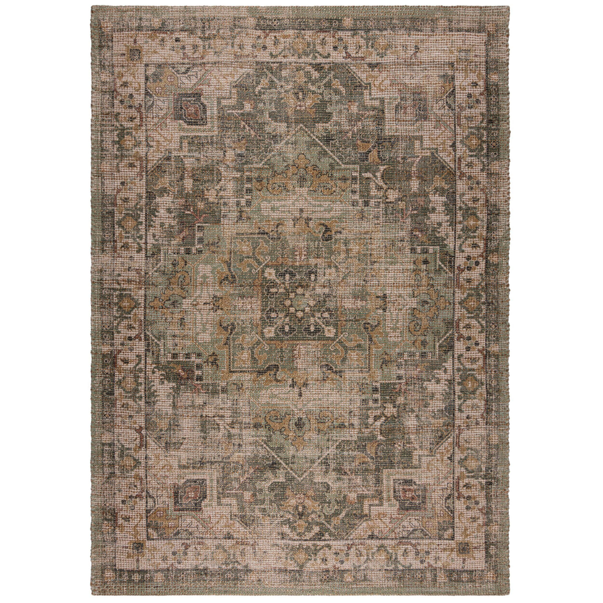 Flair Rugs Juteteppich Nadya Jute Grün 200x290 cm
