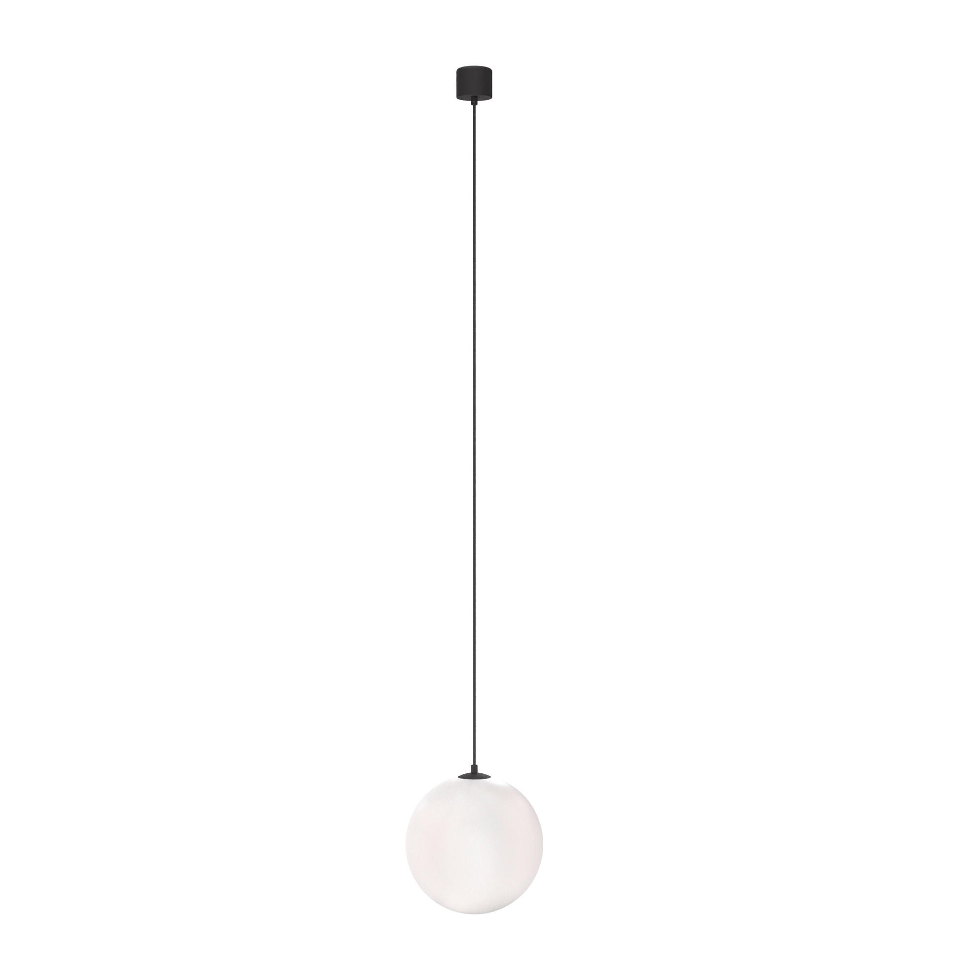 PENDELLAMPA Pendant 20/20 cm  - vit/svart, Trend, metall/glas (20/20cm) - MAYTONI