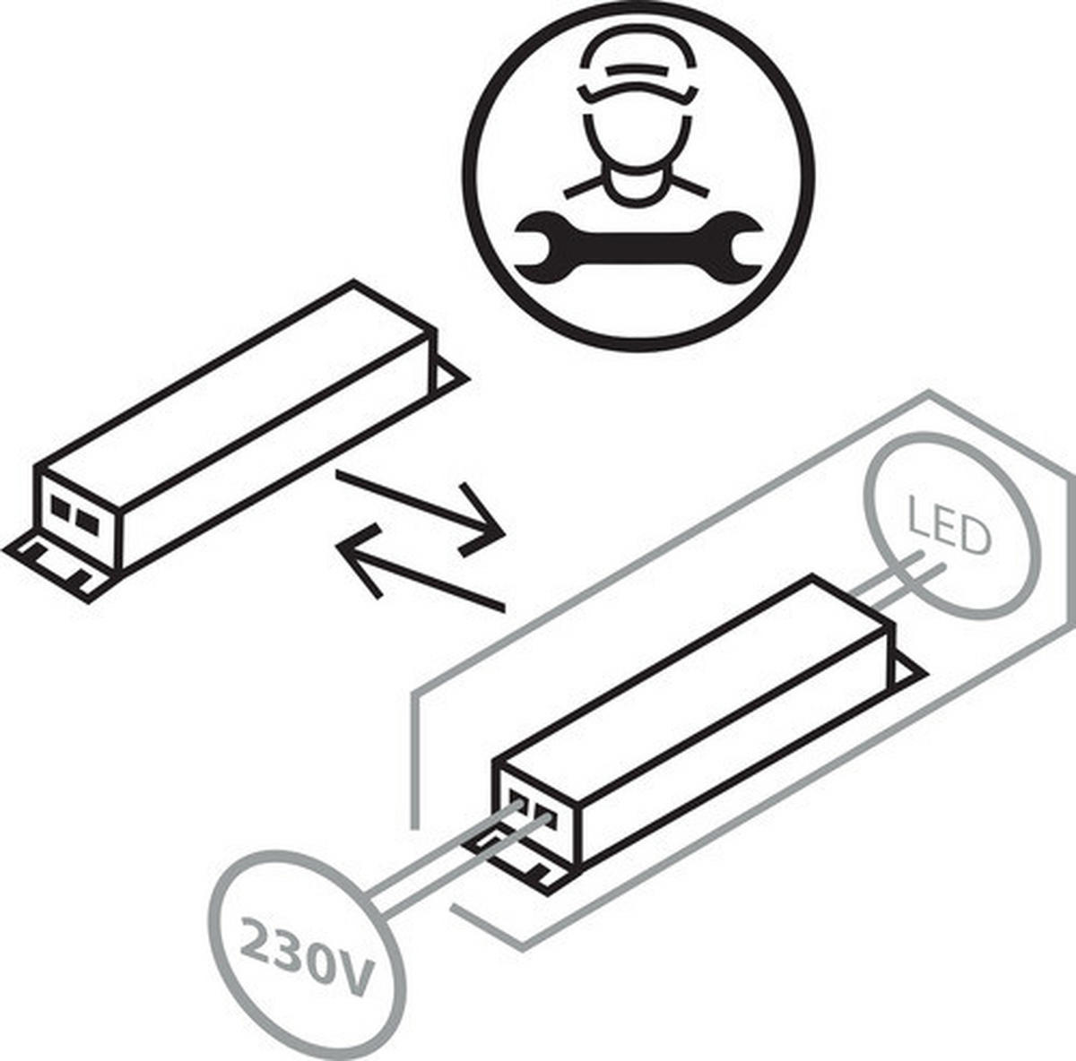 LED-PANEEL Smart+ Wifi Planon Plus 120/5,6/30 cm   - Weiß, Design, Metall (120/5,6/30cm) - Ledvance