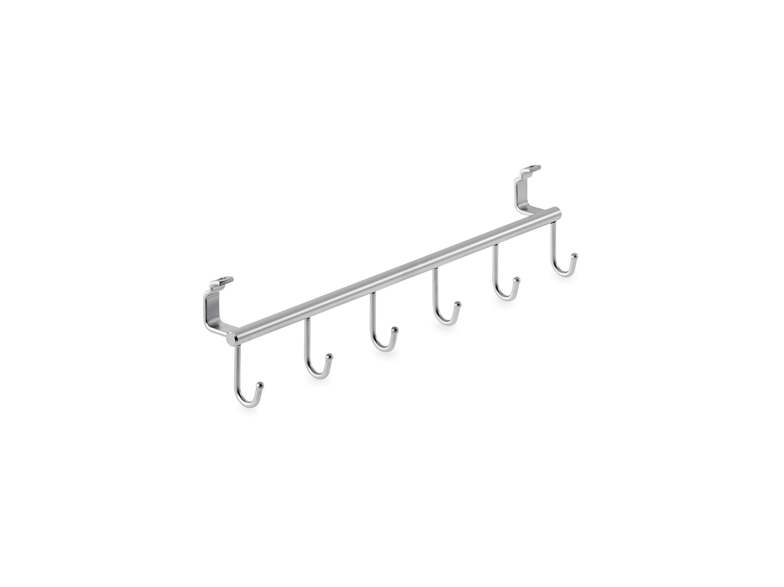 HAKENLEISTE  in Edelstahlfarben  - Edelstahlfarben, Basics, Metall (38/38/5cm) - HKT
