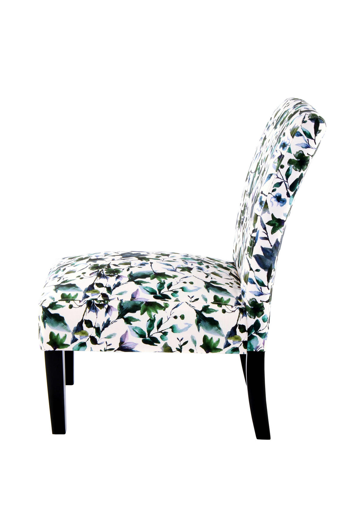 STUHL Flachgewebe Grün, Blau, Creme, Lila  - Blau/Lila, Design, Holz/Textil (55/92/77cm) - Kayoom