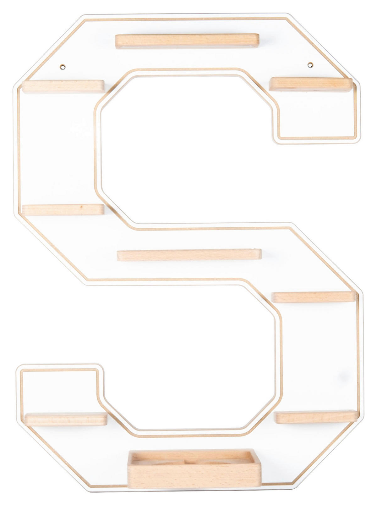 KINDERREGAL  - Weiss, Modern, Holzwerkstoff (40/54/19cm) - Livetastic