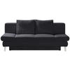 SCHLAFSOFA in Cord Dunkelgrau  - Chromfarben/Dunkelgrau, Design, Textil/Metall (200/85/90cm) - Xora