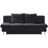 SCHLAFSOFA in Cord Dunkelgrau  - Chromfarben/Dunkelgrau, Design, Textil/Metall (200/85/90cm) - Xora