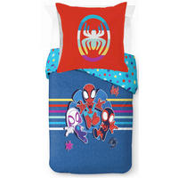 KINDERBETTWÄSCHE Marvel Spidey & His Amazing Friends Primary 135/200 cm  - Blau, Basics, Textil (135/200cm)