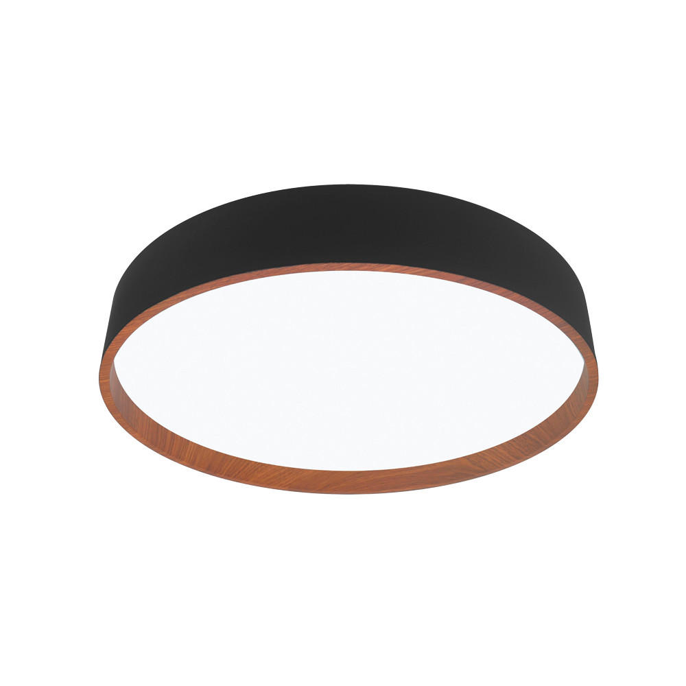 STROPNÍ LED SVÍTIDLO, 40/8 cm  - černá, Basics, kov/plast (40/8cm)