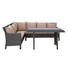 LOUNGEGARNITUR 15-teilig 200/181 cm - Dunkelbraun/Schwarz, Design, Glas/Kunststoff (200/181cm) - Ambia Garden LOUNGEGARNITUR 15-teilig 200/181 cm - Dunkelbraun/Schwarz, Design, Glas/Kunststoff (200/181cm) - Ambia Garden