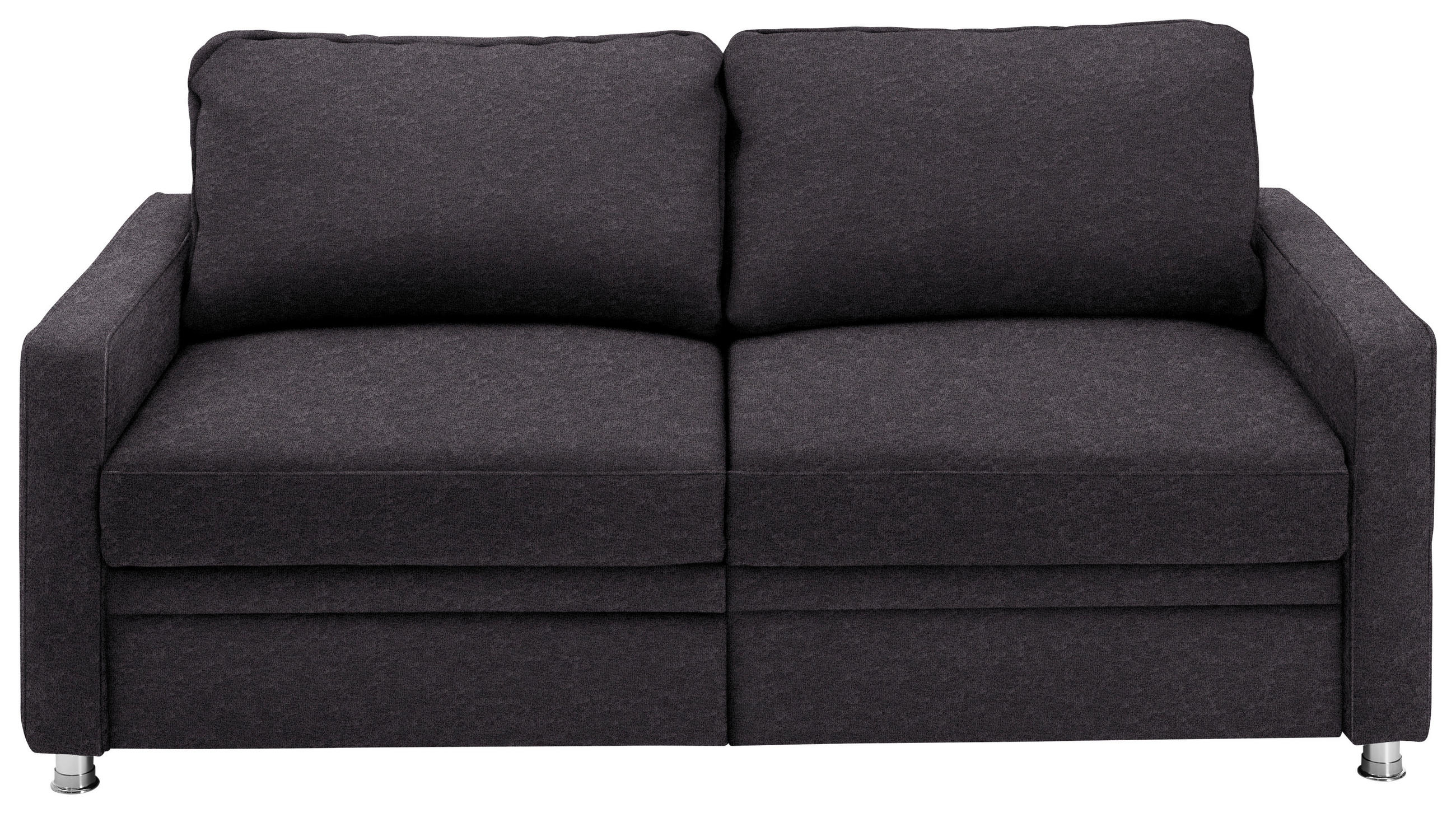 SCHLAFSOFA  in Dunkelgrau  - Dunkelgrau, KONVENTIONELL, Textil/Metall (206/90/100cm) - Beldomo Style
