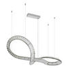 VISEČA LED-SVETILKA  NEIL //2700-6000 K/230 V/ - barve kroma/prozorno, Basics, kovina/steklo (110/33/120cm) - Globo