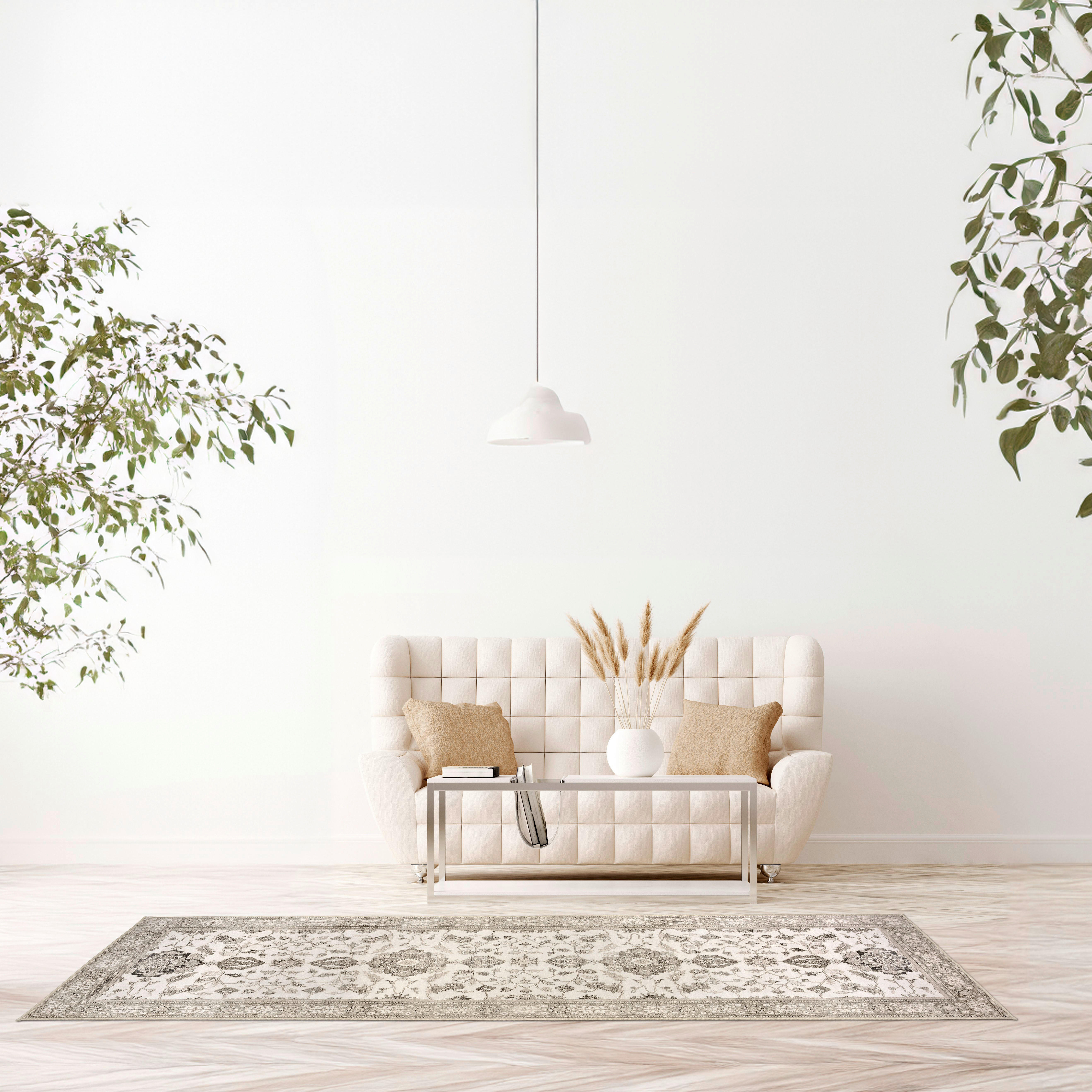 BĚHOUN, 80/250 cm, béžová, perleť - perleť/béžová, Design, textil/plast (80/250cm) - Lindorug