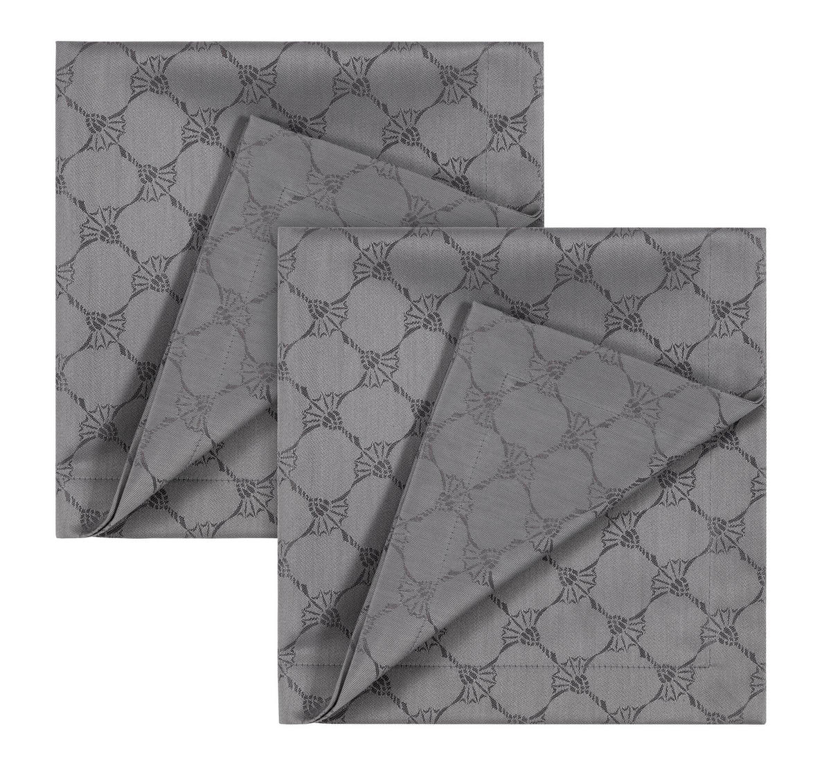 SERVIETTE 2ER-SET 50/50 cm   - Platinfarben, Design, Textil (50/50cm) - Joop!