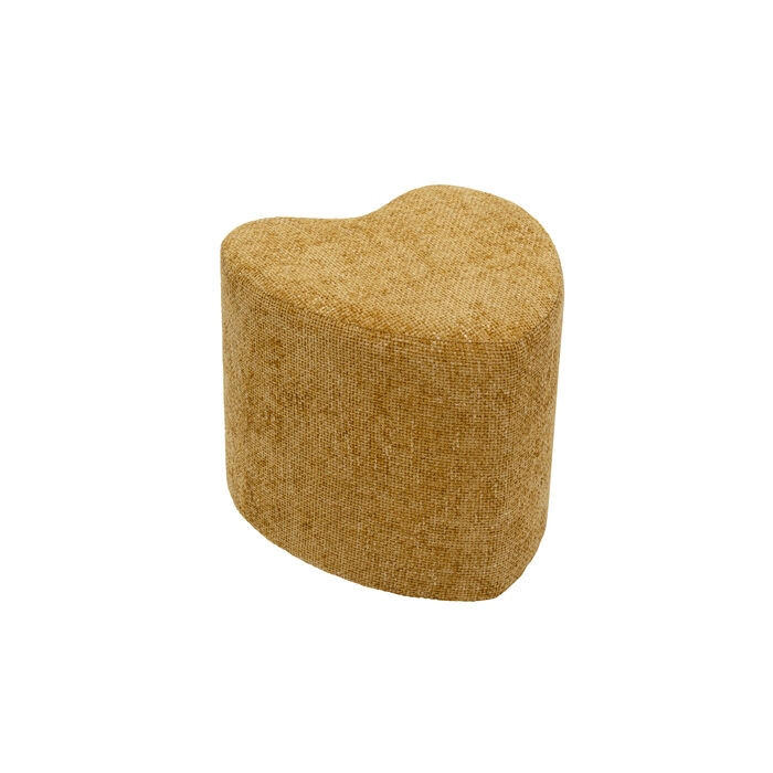 HOCKER in Holz, Textil Currygelb  - Currygelb, Design, Holz/Textil (34/36/36cm) - Kare-Design