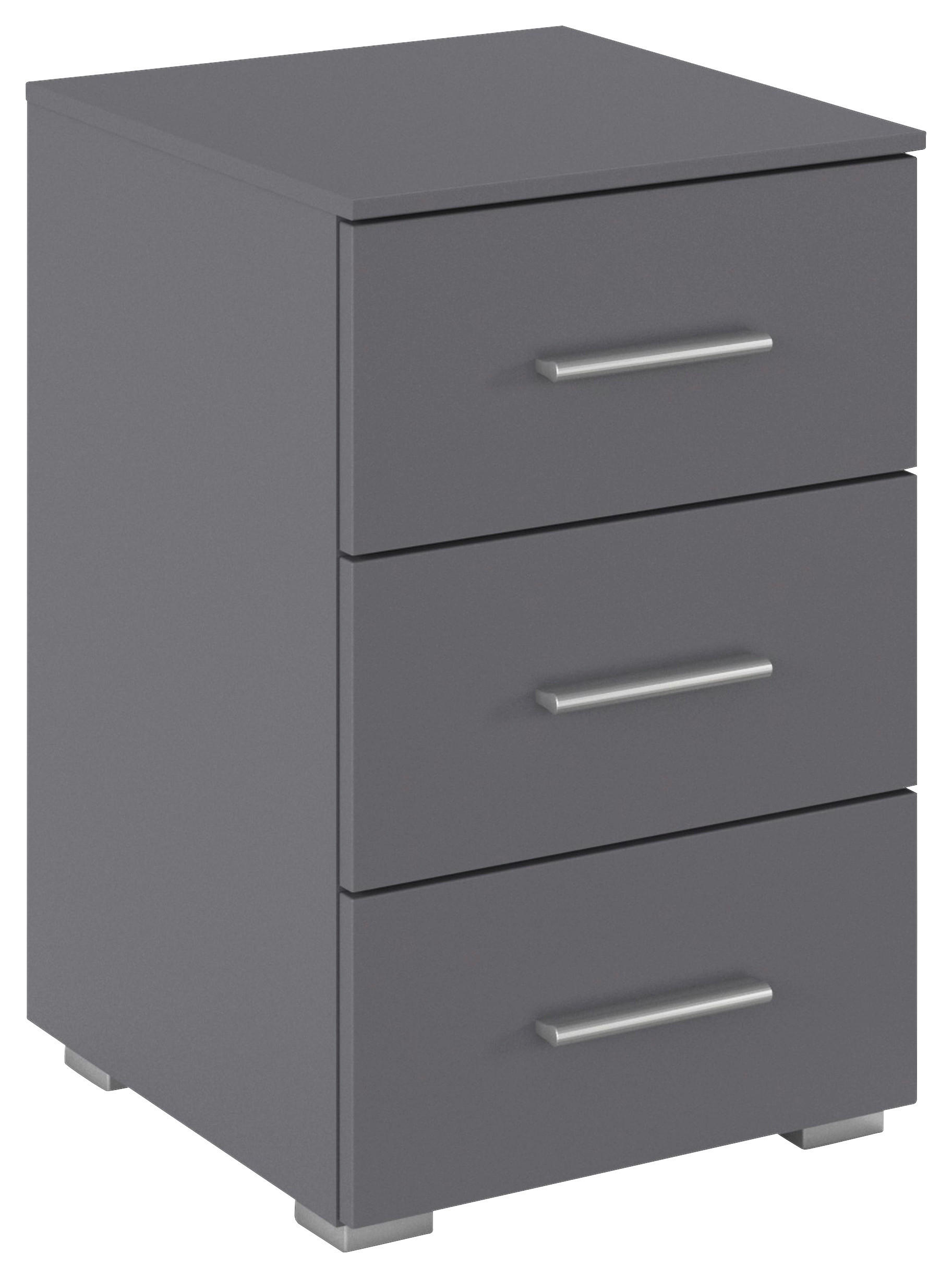 home24 Nachtschrank Grau 40x61x42 cm