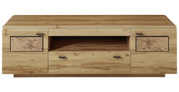 LOWBOARD 190/59/47 cm - Buchefarben/Graphitfarben, KONVENTIONELL, Holzwerkstoff/Metall (190/59/47cm) - Cantus