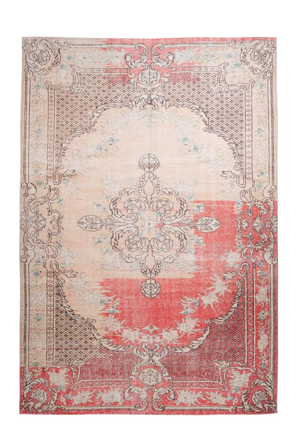 FLACHWEBETEPPICH 160/230 cm Vintage 8405 Rot Rot  - Rot, KONVENTIONELL, Textil (160/230cm)