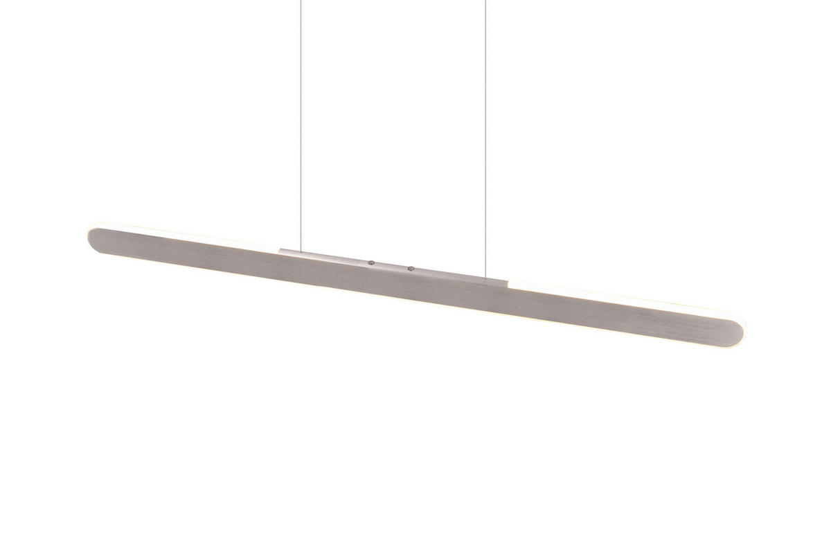 LED-PENDELLAMPA Helios 100/8,5/150 cm  - vit/aluminiumfärg, Design, metall/plast (100/8,5/150cm)