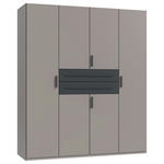 KLEIDERSCHRANK  in Graphitfarben, Sahara  - Graphitfarben/Sahara, MODERN, Holzwerkstoff (180/208/65cm) - Carryhome