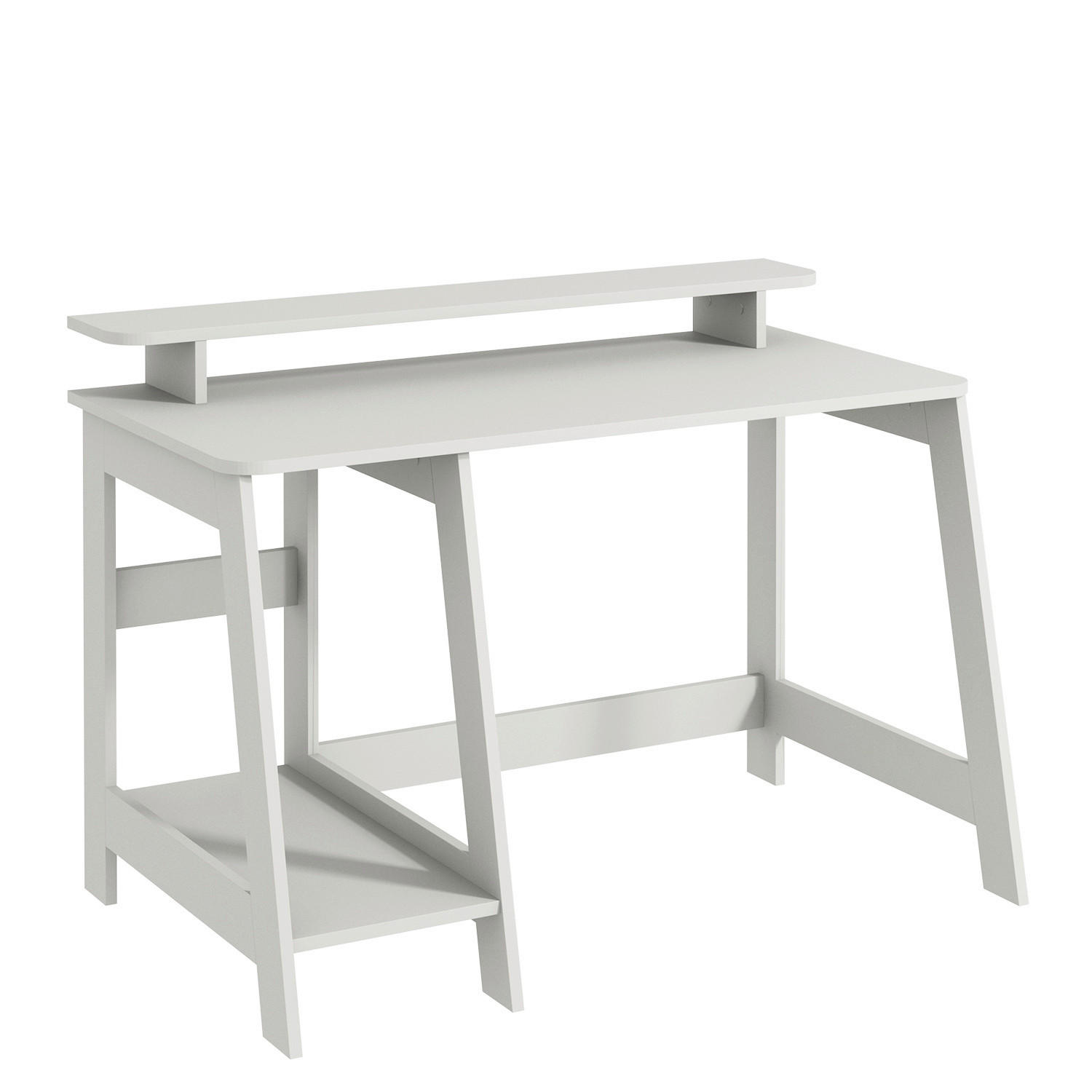 Livetastic Schreibtisch Country Schreibtisch Weiß 60x73x120 cm