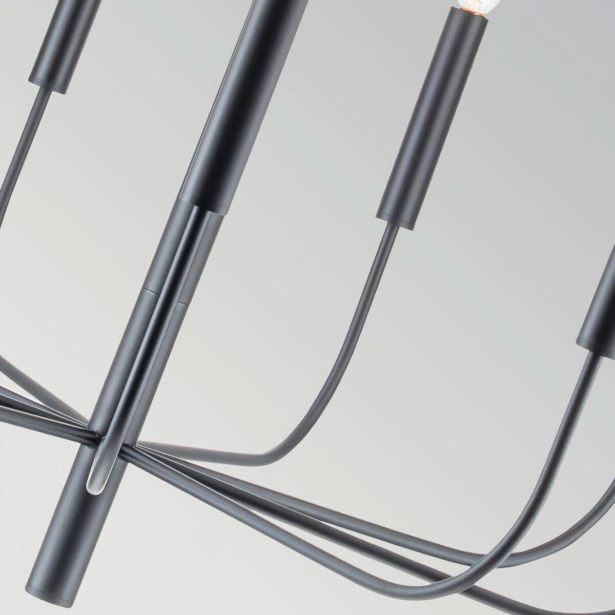 KRONLEUCHTER Generation Lighting (Feiss) 64,5/75,9 cm  - Schwarz, Design, Textil/Metall (64,5/75,9cm) - Elstead Lighting