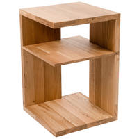 BEISTELLTISCH 40/40/60 cm Wildeiche massiv Wildeiche rechteckig  - Wildeiche, Basics, Holz (40/40/60cm)