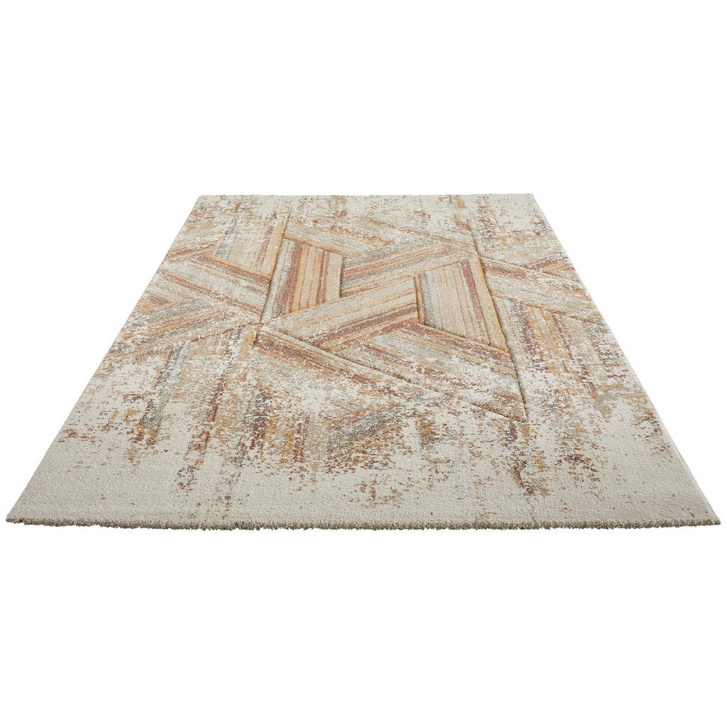 Thumbnail - Novel Webteppich, Creme, Textil, Abstraktes, rechteckig, 133x190 cm, ISO 9001, Bsci, Oeko-Tex® Standard 100, Made in Tur...