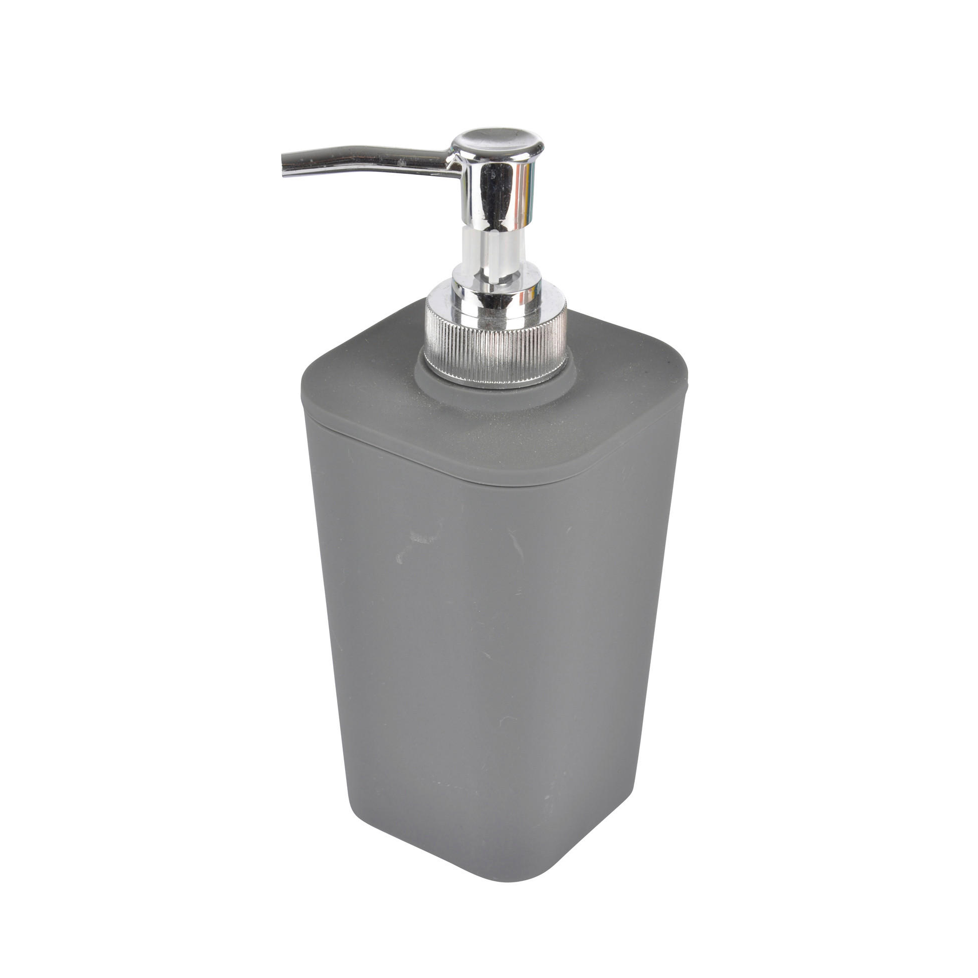 DOZATOR ZA TEČNI SAPUN siva plastika - siva, Osnovno, plastika (7,3/18/7,3cm) - Homeware