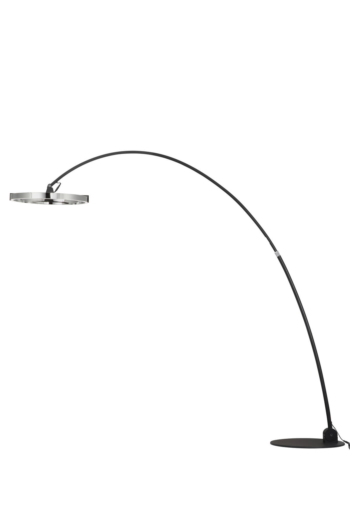 LED STOJACÍ LAMPA, 203/50/205,5 cm - černá/čiré, Trend, kov/plast (203/50/205,5cm) - Dieter Knoll