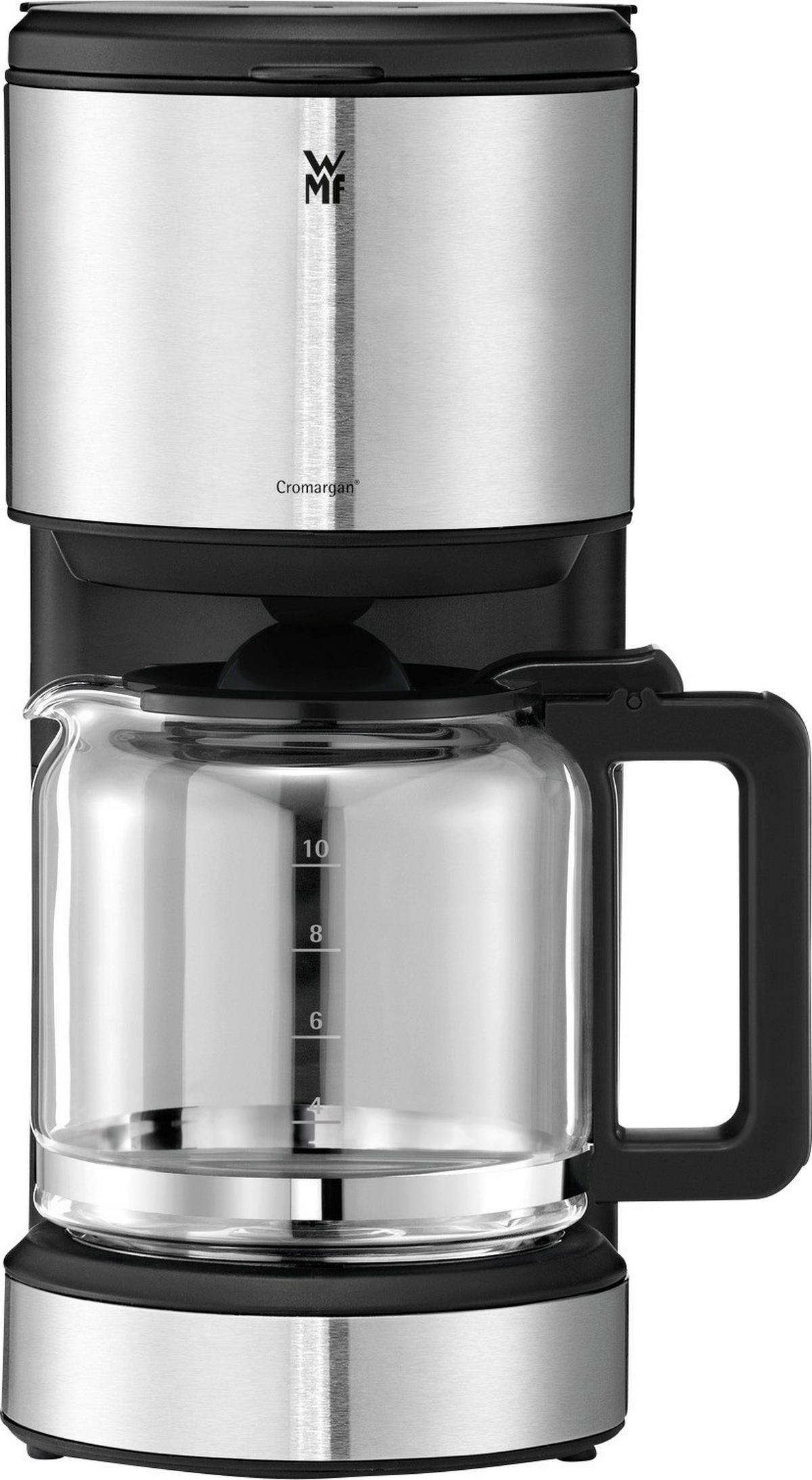 FILTERKAFFEEMASCHINE Stelio  - Edelstahlfarben/Schwarz, Design, Glas (25/17/34,1cm) - WMF