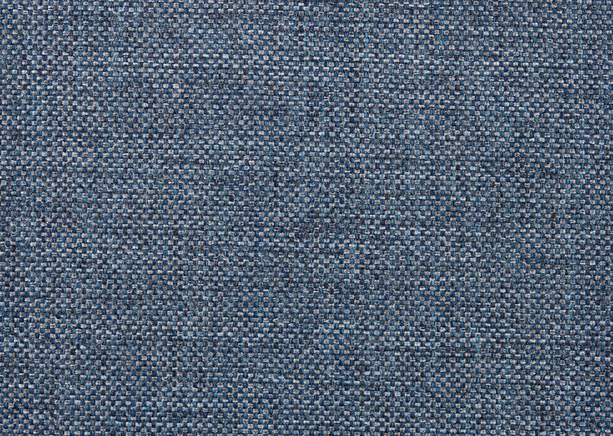 ECKSOFA in Webstoff Blau  - Chromfarben/Blau, Design, Kunststoff/Textil (302/187cm) - Carryhome