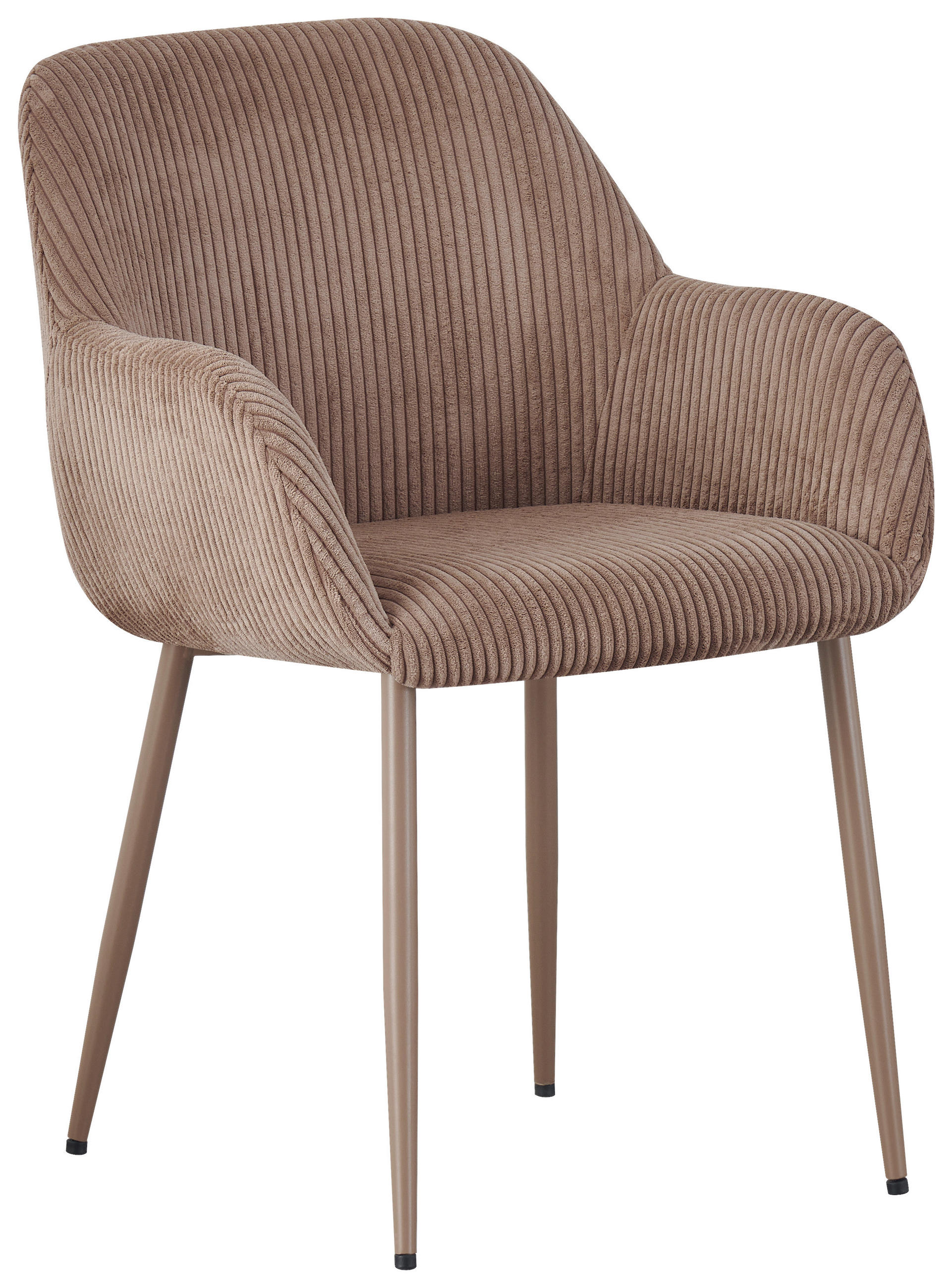 ARMLEHNSTUHL   Cord  Taupe  - Taupe, Design, Textil/Metall (57,5/84/61cm) - Xora