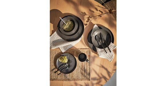 KOMBISERVICE Black Pearl 20-teilig  - Schwarz, Design, Keramik - Novel